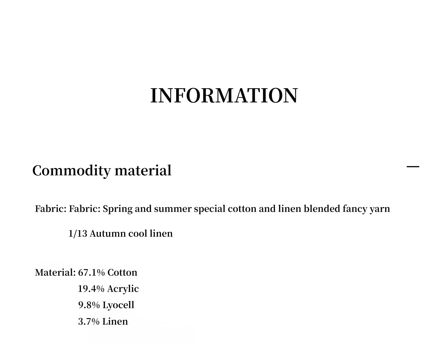 High-end custom cotton and linen fancy yarn V-neck straight long knitted cardigan "Soft Spring Formula"