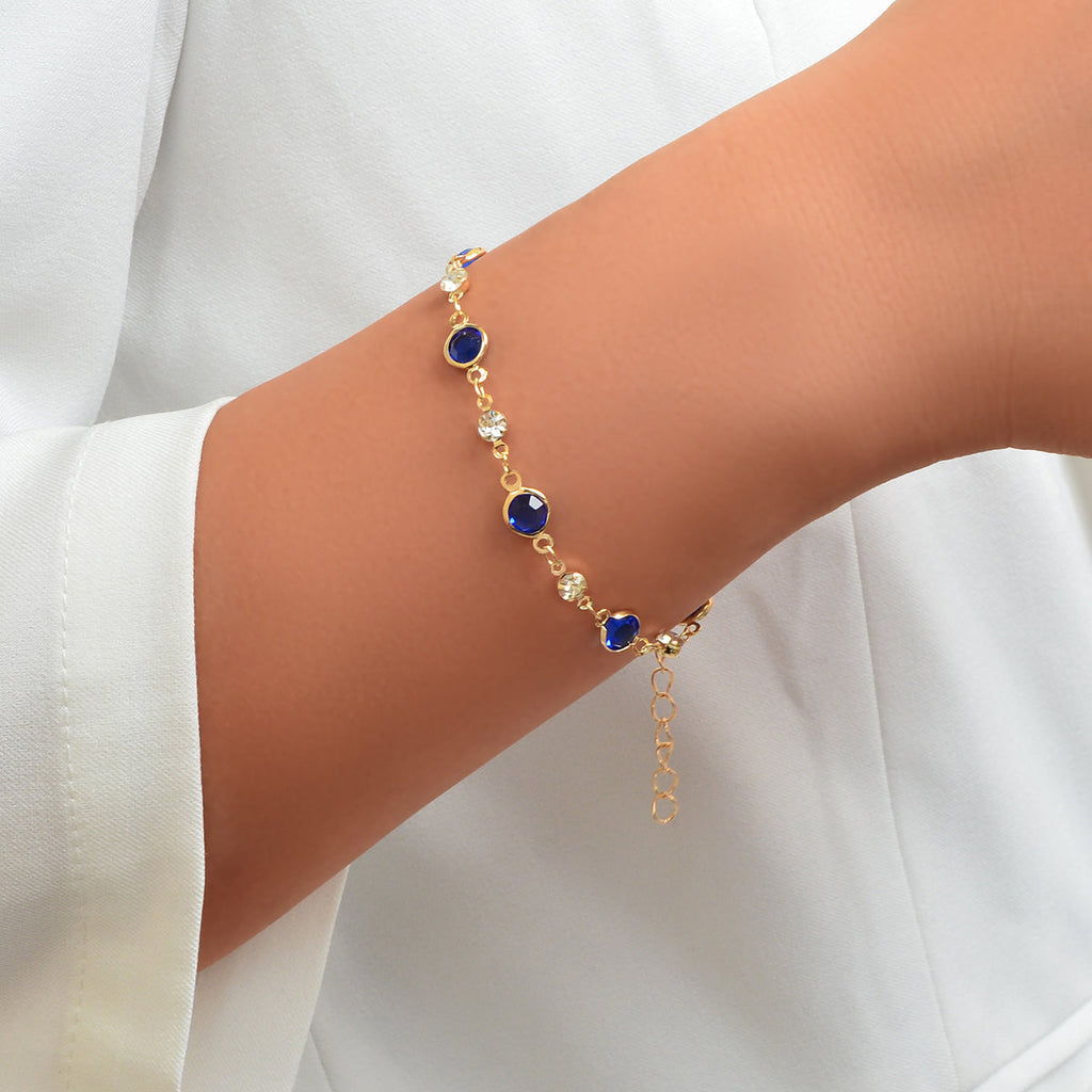 Green Transparent Rhinestone Bracelet Girls Party Jewelry Luxurious Accessories-4