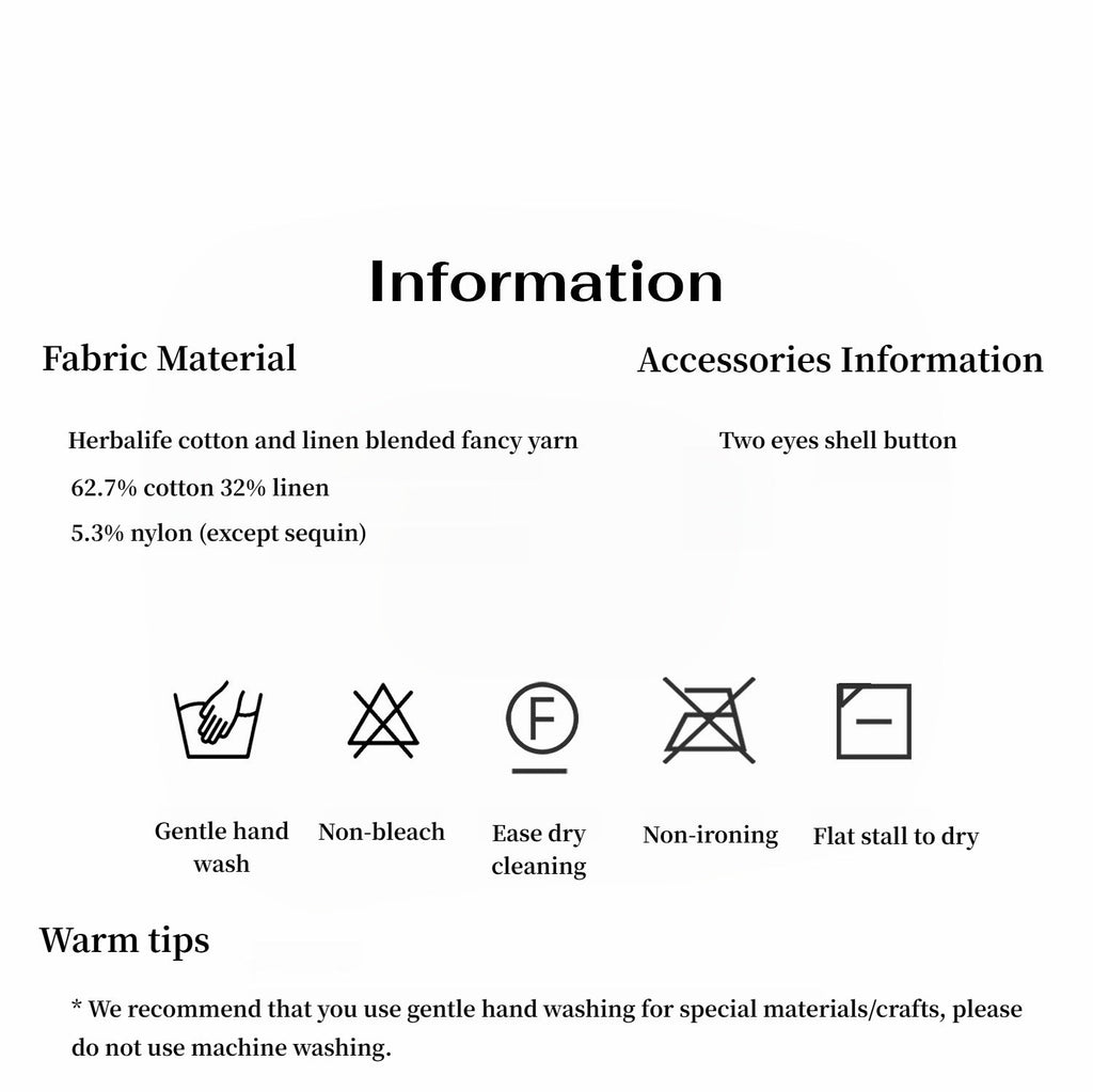 Cotton and Linen Blended Henley Collar Beaded Vest Summer"Summer Night Starry Sky"-3