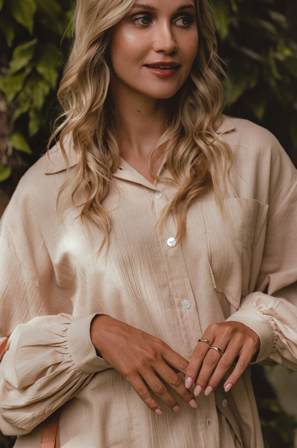 Calin Long Sleeve Oversized Shirt (Sale)