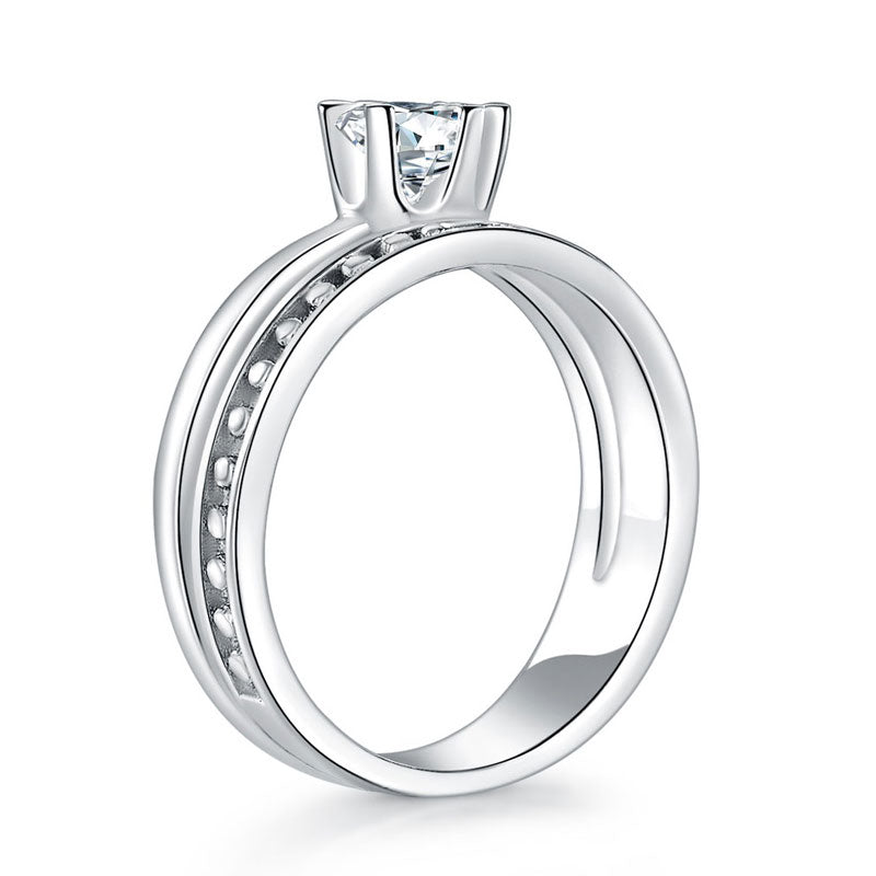 Solid 925 Sterling Silver Ring Fashion Party Jewelry XFR8290-3