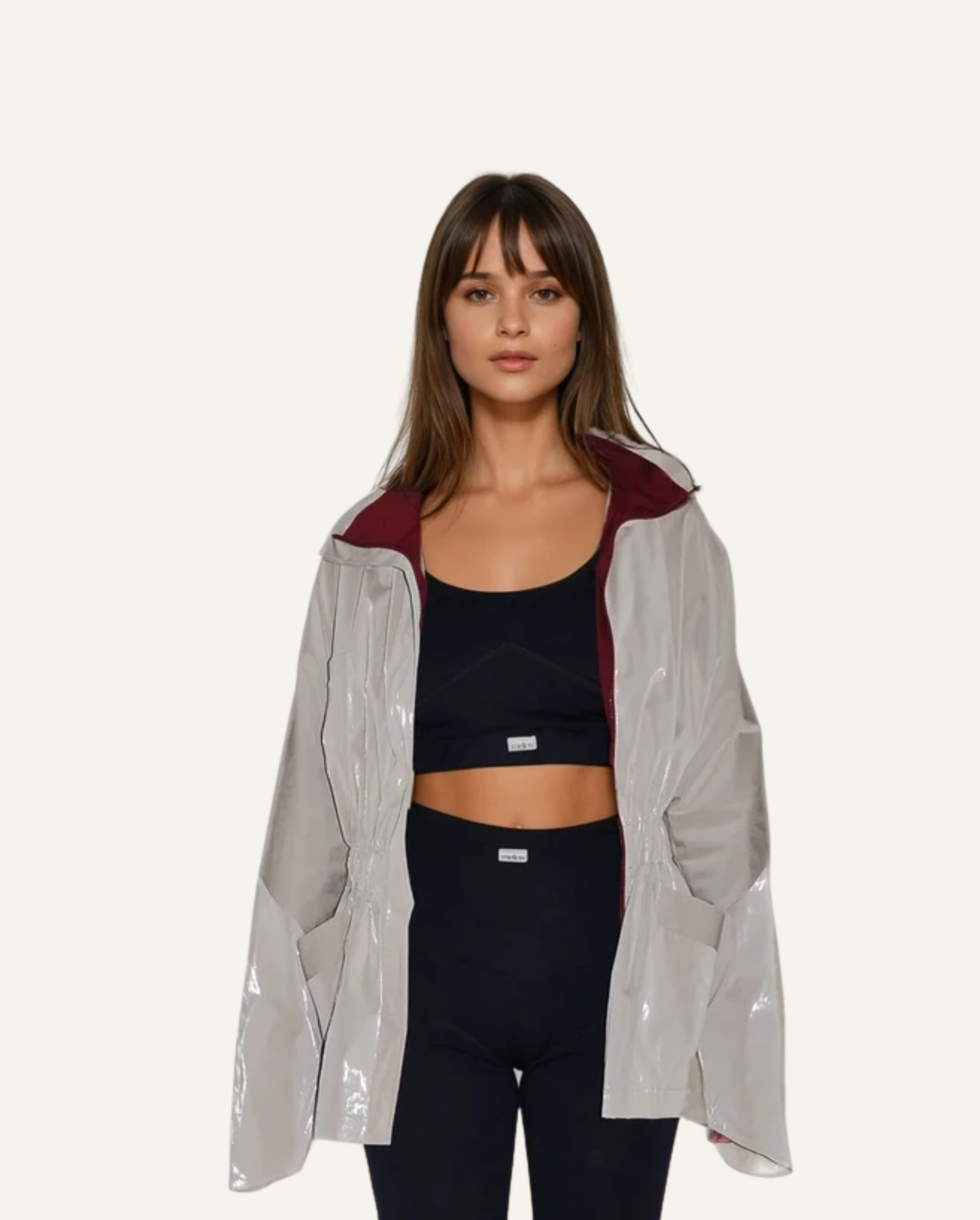 Single-Panel Cotton Windbreaker with Lyocell/Wool Lining - Light Blue-0