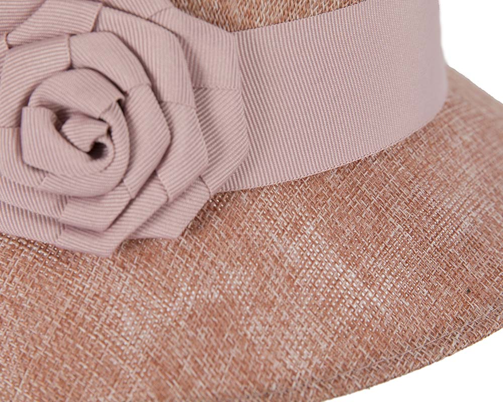 Dusty Pink cloche hat-3