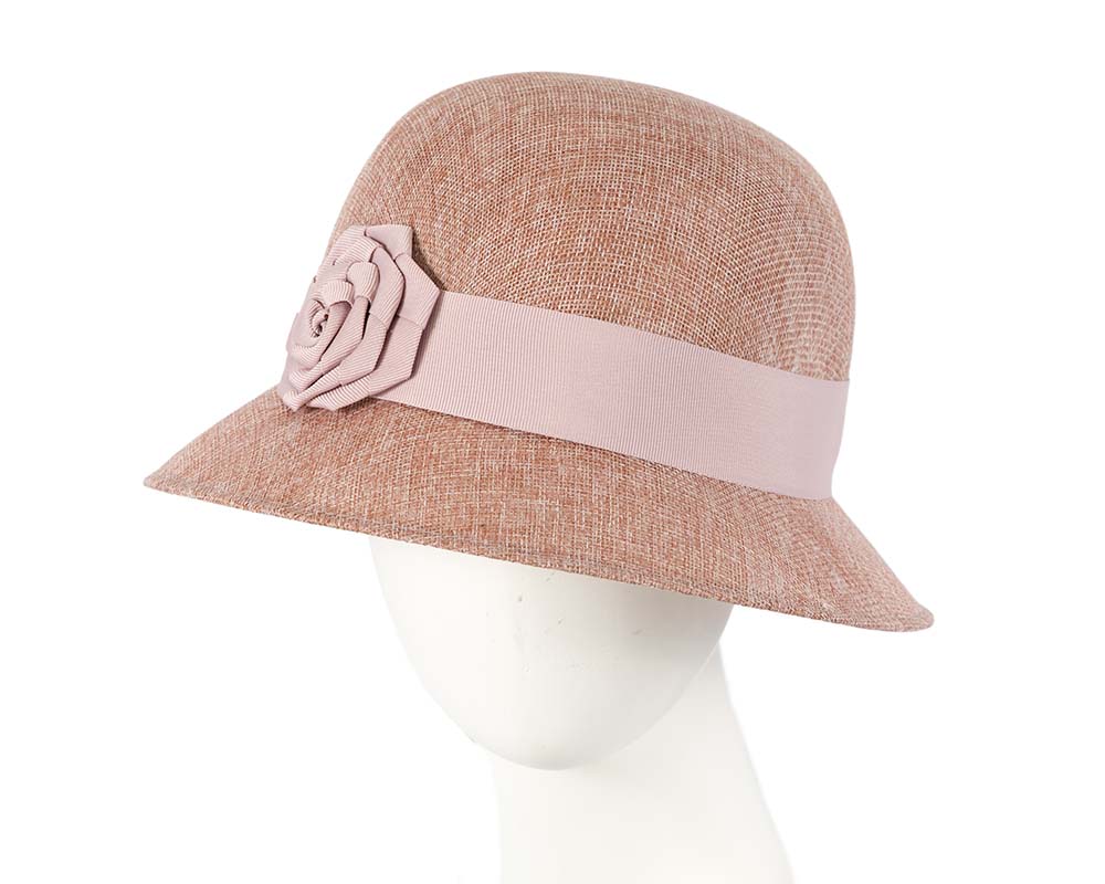 Dusty Pink cloche hat-0
