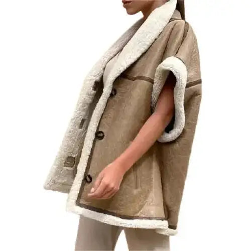 Women’s B3 Bomber Shearling Aviator Vest-3