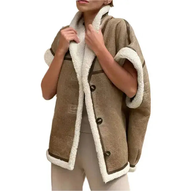 Women’s B3 Bomber Shearling Aviator Vest-0